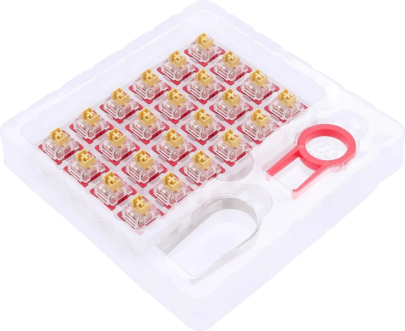 Switch Redragon Bullet-F A113, tactile (ekuivalent MX Blue), set 24 copë, kuqe