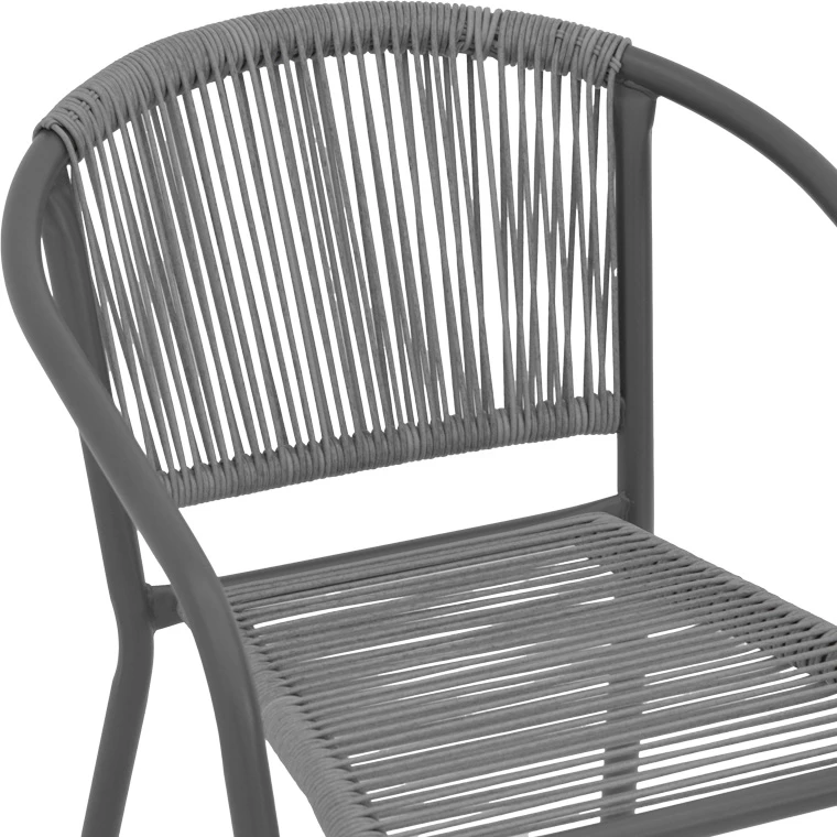 Karrige për kopsht Lindaria, 54x63x74cm, hiri