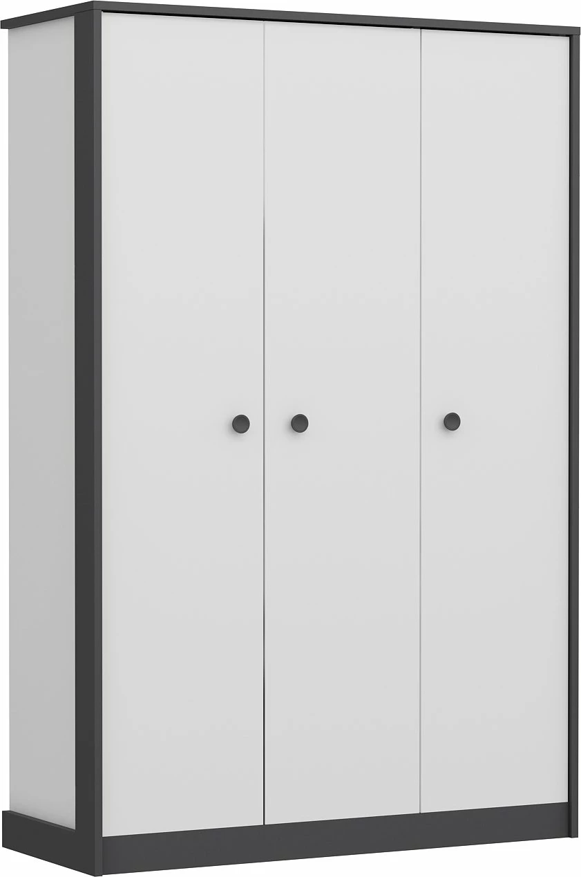 Set mobiljesh për dhomë gjumi, Skye Decor, e bardhë, antracit