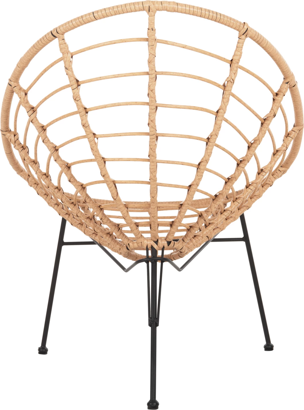 Karrige ALLEGRA lloj foleje, FH5458.11, metal i zi, thurje beix, 73x78x88H cm