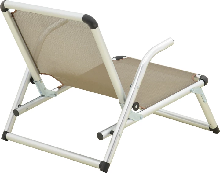 Karrige plazhi Plazo, alumin-textilene, ngjyrë bezhë, 55x70x59cm