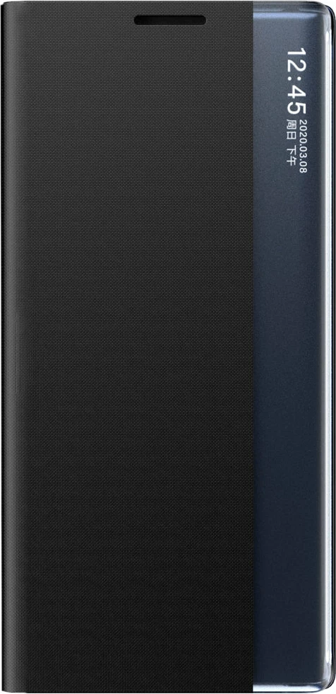Mbështjellës Hurtel New Sleep Case për Samsung Galaxy S23, me kapak dhe qëndrim, i zi