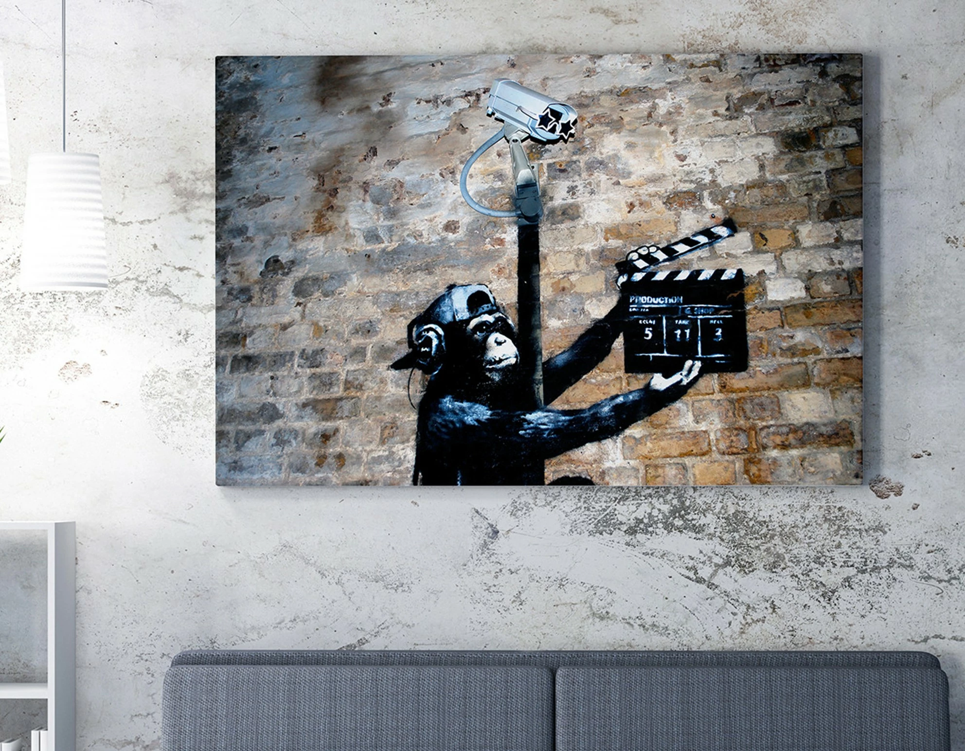 Pikturë dekorative në kanavacë, Banksy, shumëngjyrëshe, WY43, 50x70cm