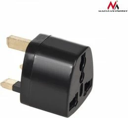 Adapter udhëtimi Maclean MCE154, soket universal (Type A/C/L) në prizë UK (Type G), 250 V, i zi