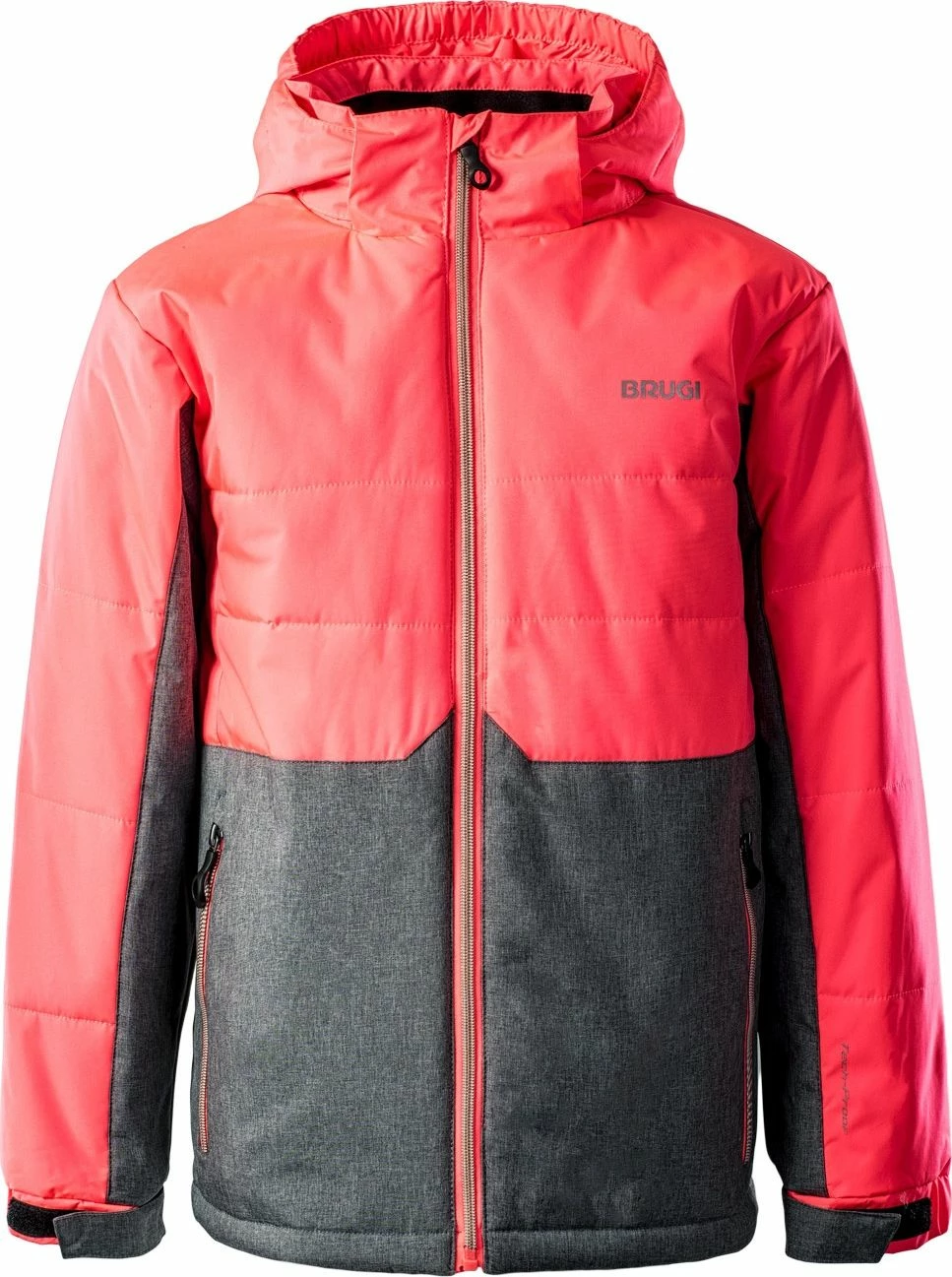 Xhaketë skijimi për fëmijë Brugi 1Ai6, masa 158-164, rozë fuchsia/fluo
