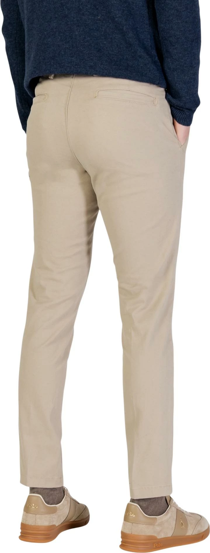 Pantallona chino për meshkuj Borghese 5WPA01 07CO126M, bezhë e çeltë [Madhësia: S]
