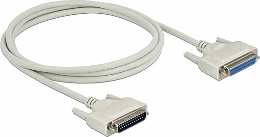 Kabl serial DeLOCK D-Sub 25 pin mashkull-në-femër, 2 m, bezhë