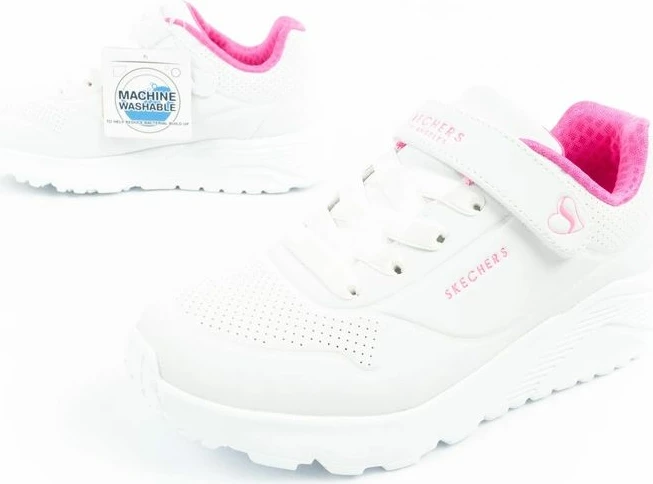 Atlete për fëmijë Skechers, të bardha