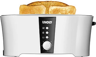 Tostues UNOLD Design Dual, 4 feta, 1350W, i bardhë