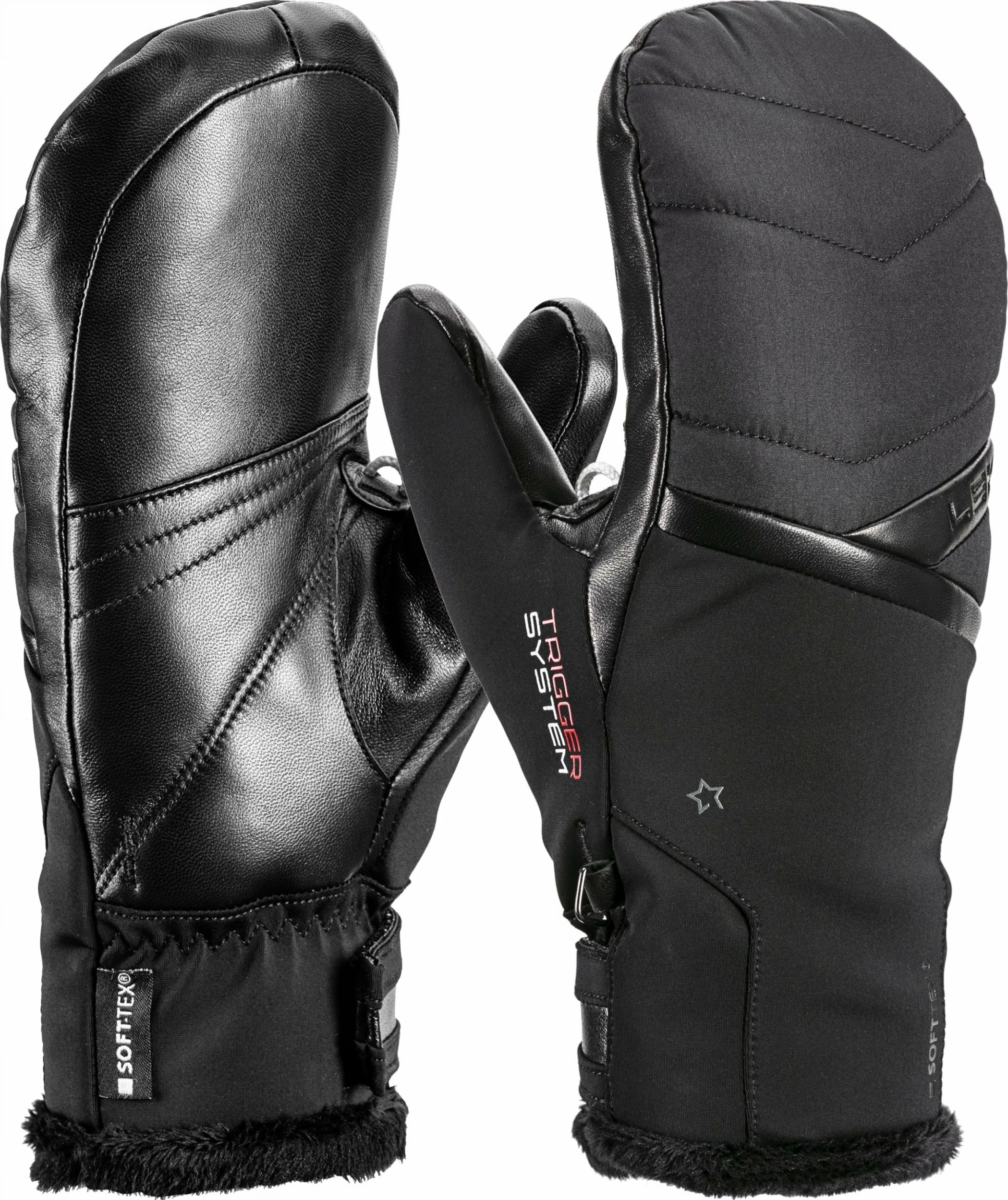 Dorëzë ski Leki Snowfox 3D Mitt, 6.5 / S, e zezë