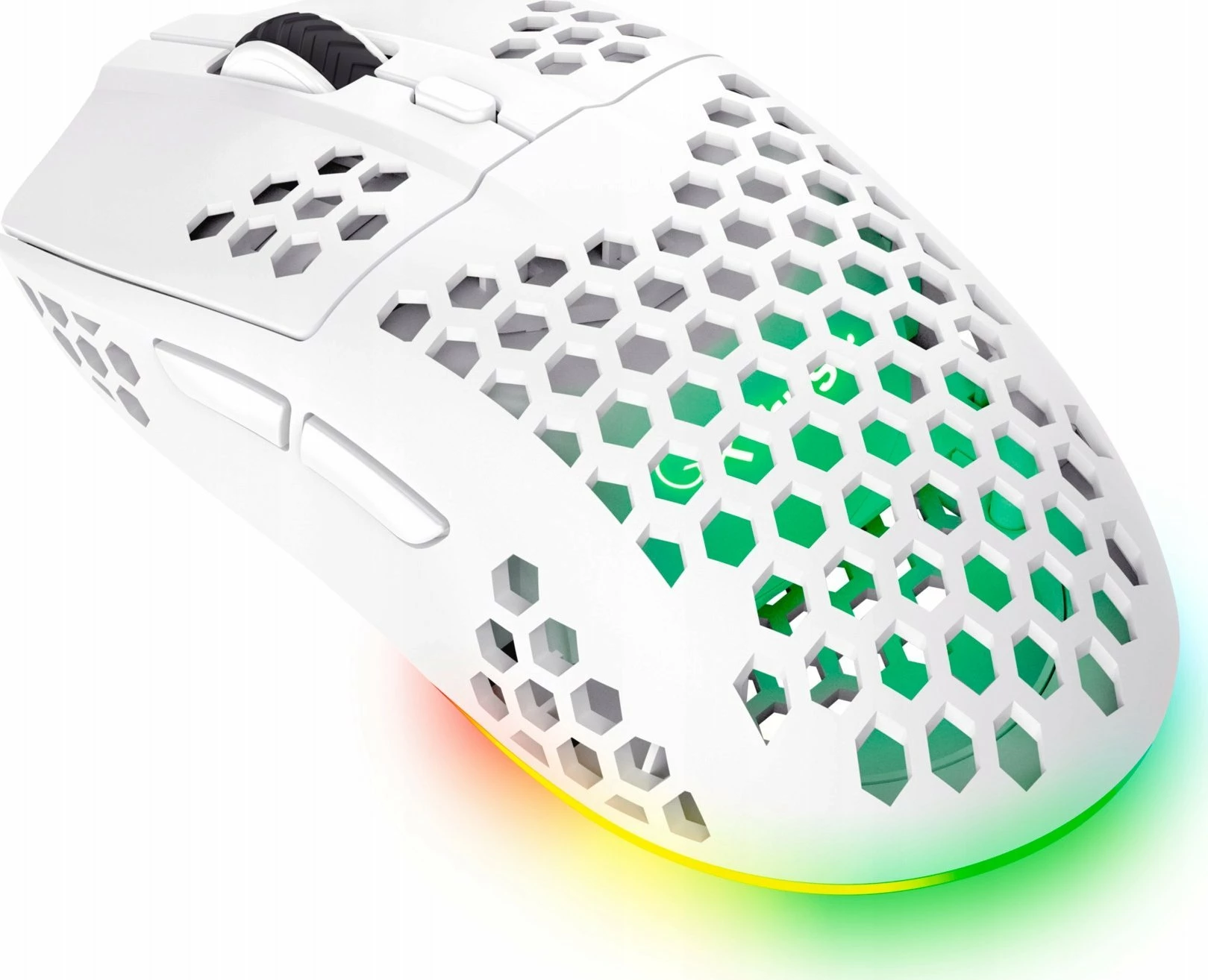 Maus Trust GXT 929W Helox (25390) wireless 2.4GHz 6400 DPI RGB, e bardhë