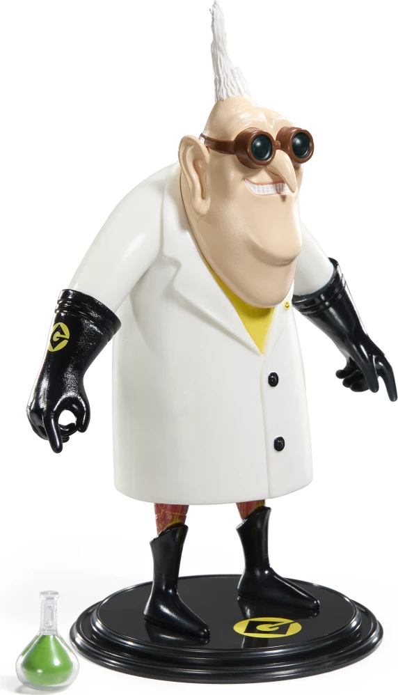 Figurinë fleksibile Noble Collection Bendyfigs Universal Minions Dr. Nefario 18.4 cm, me stand dhe gotë laboratorike