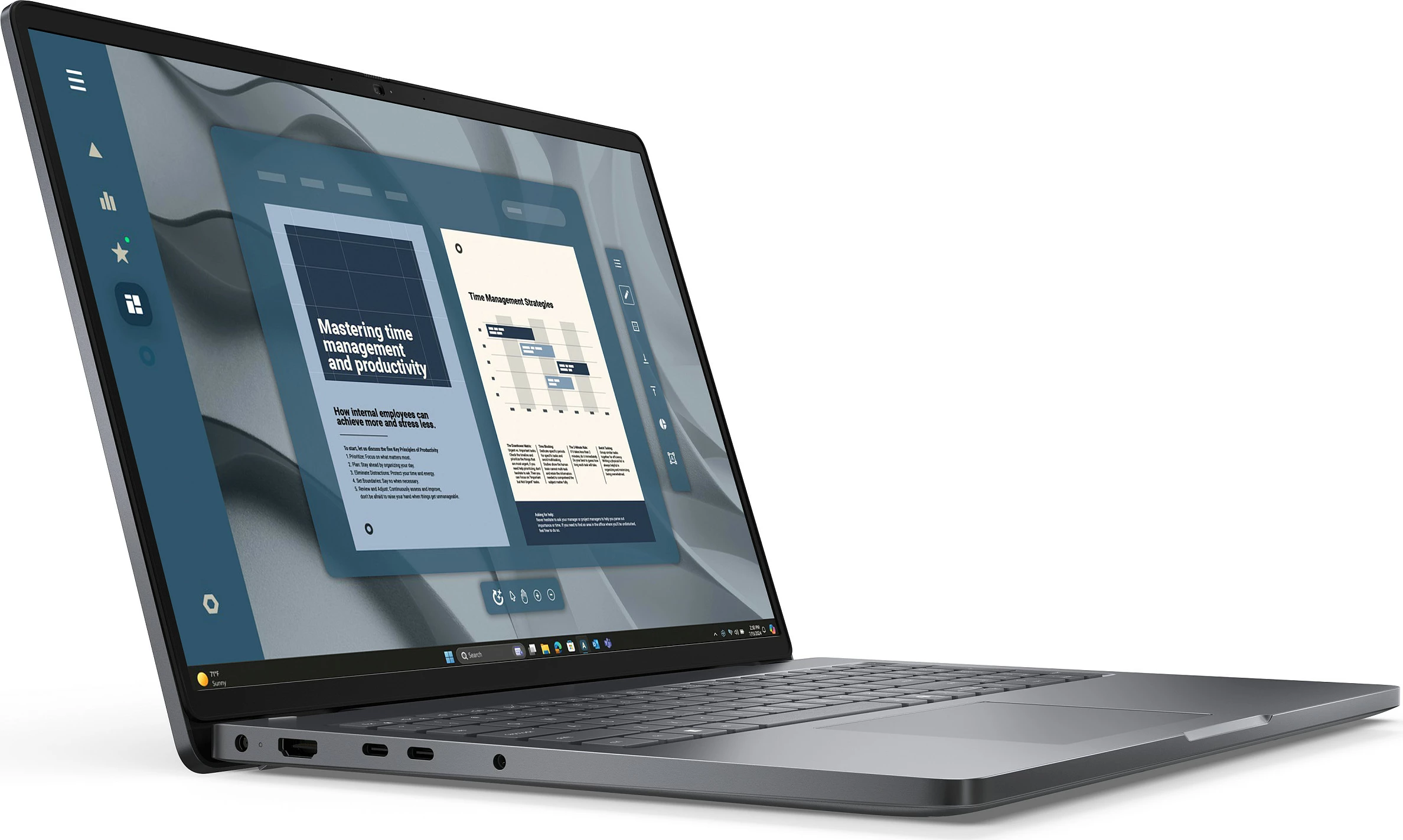 Laptop Dell Pro 16 PC16255, Ryzen 5, 16GB RAM, 512GB SSD, Windows 11 Pro, Magnetite
