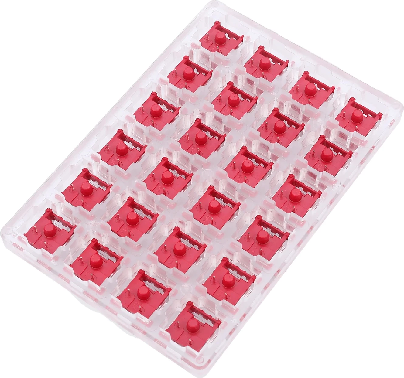 Switch Redragon Bullet-F A113, tactile (ekuivalent MX Blue), set 24 copë, kuqe