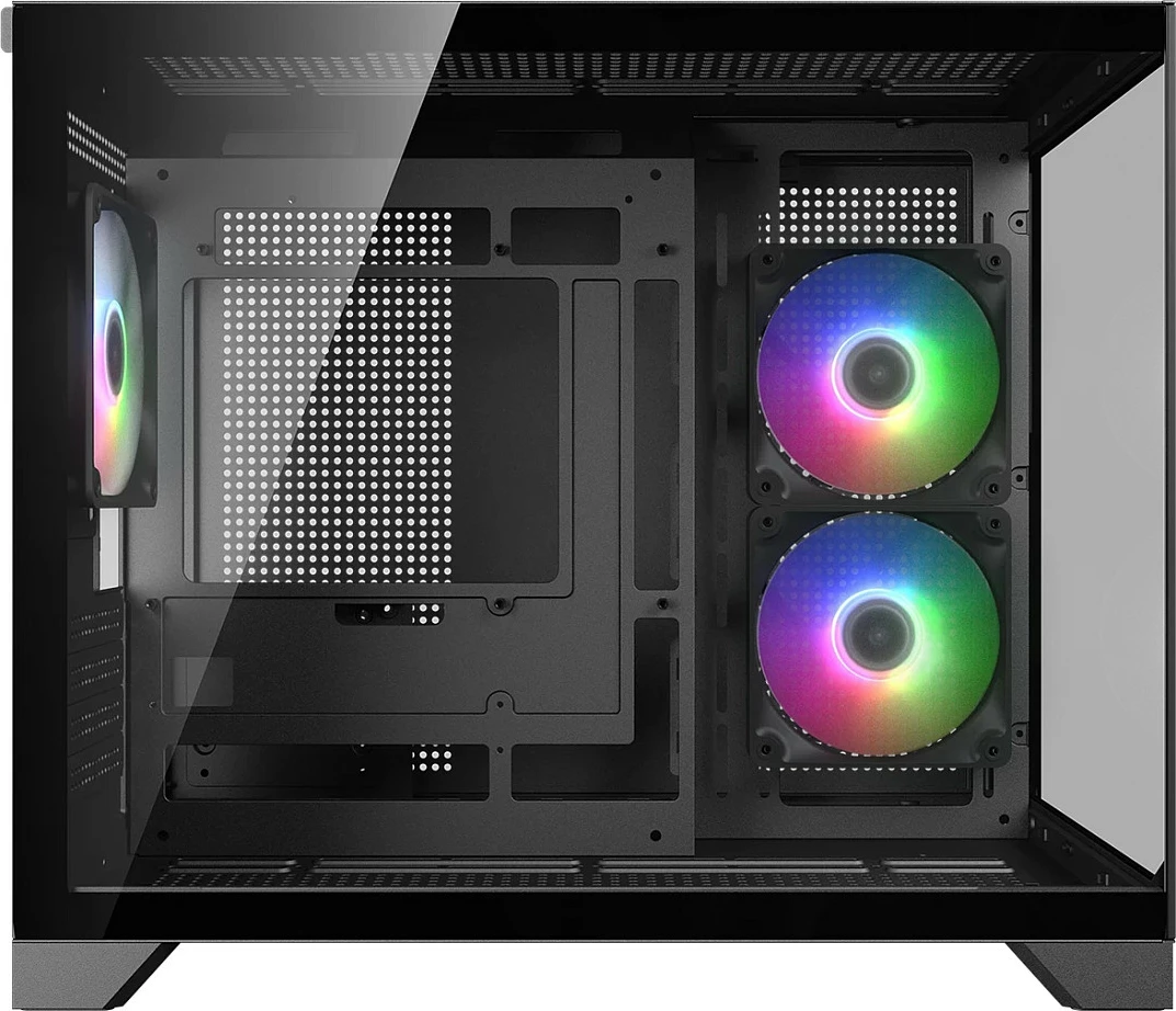 Kasë Cougar FV150 ARGB Mini Tower, micro ATX/Mini-ITX, xham i temperuar, e zezë