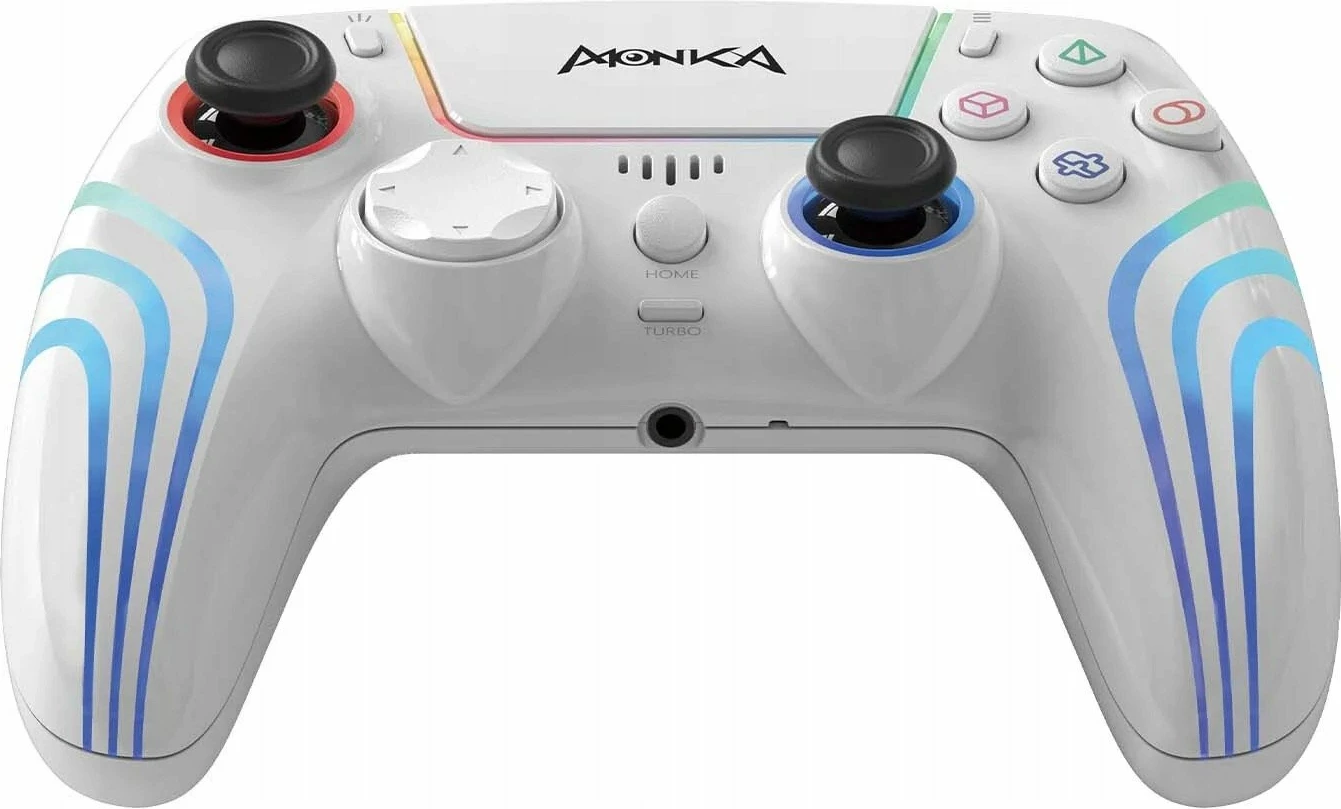 Gamepad Monka Contra GT-96 wireless, Hall Effect, Bluetooth 5.3, USB-C, 1000 mAh, RGB backlight, i bardhë