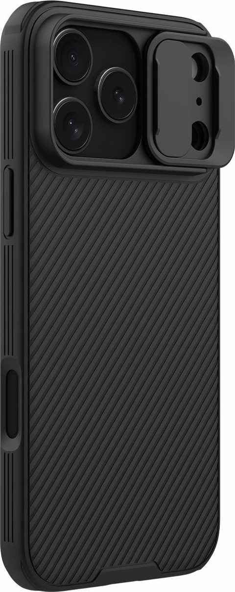 Mbështjellës Nillkin CamShield Pro Magnetic për iPhone 17 Pro Max, MagSafe, i zi
