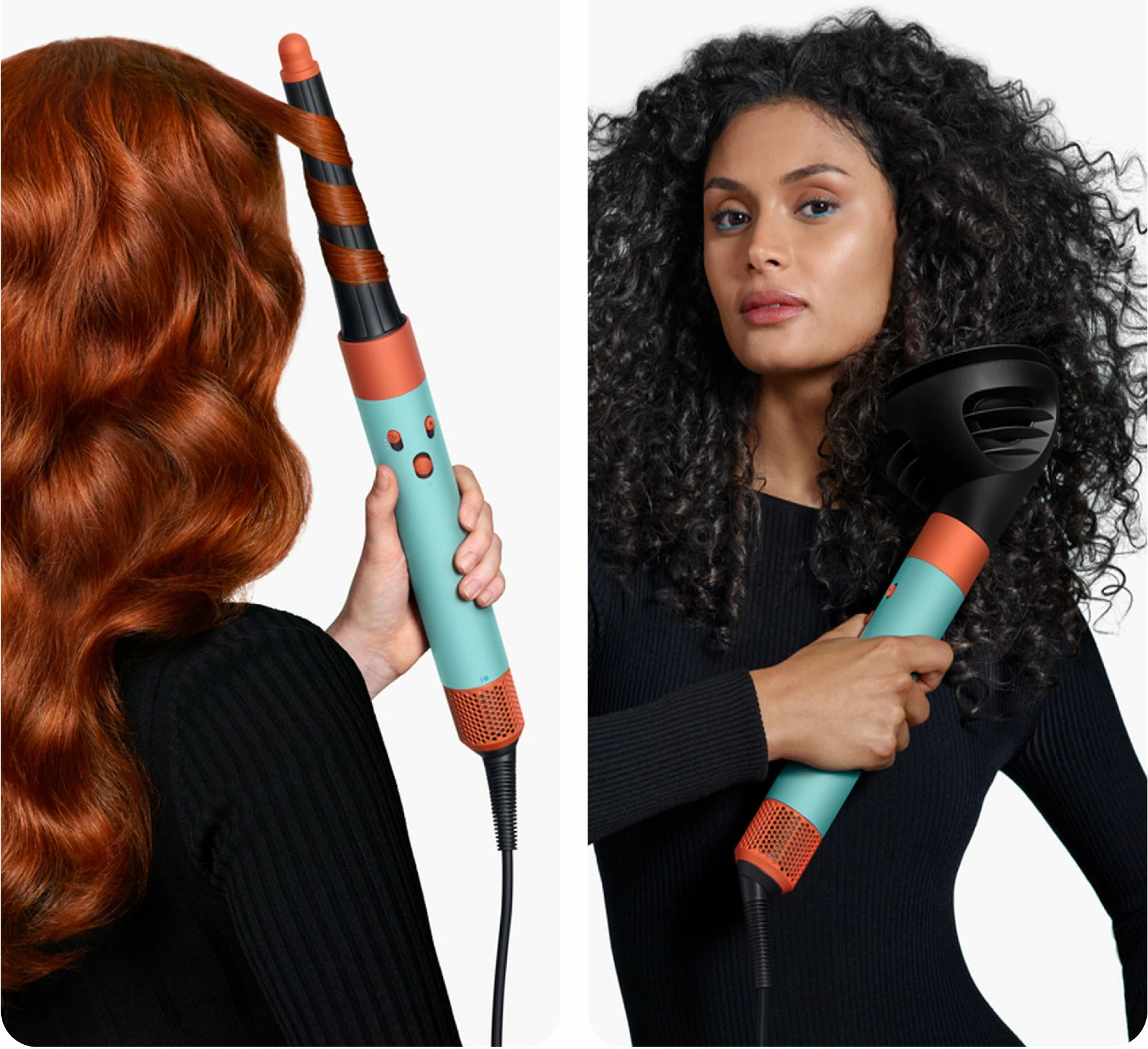 Stajler multifunksional Dyson Airwrap i.d. Curly+Coily 533736-01, 1300W, Bluetooth/MyDyson, set me aksesorë, Patina/Topaz