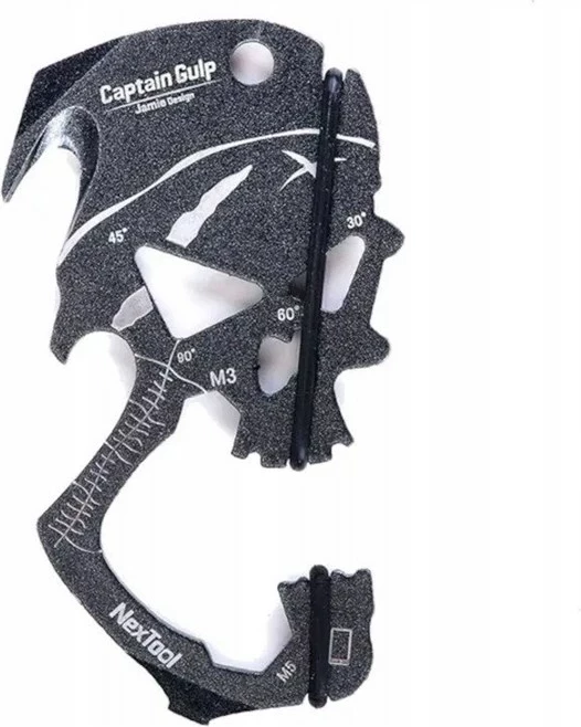 Multitool NEXTOOL Captain Gulp NE0093, 10-në-1, i zi