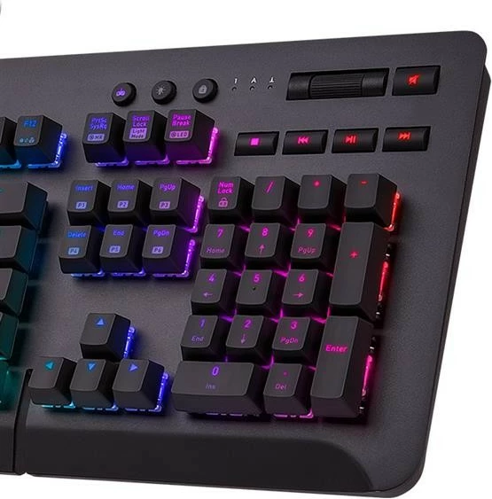 Tastierë gaming Thermaltake Level 20 GT RGB Cherry MX Silver, e zezë