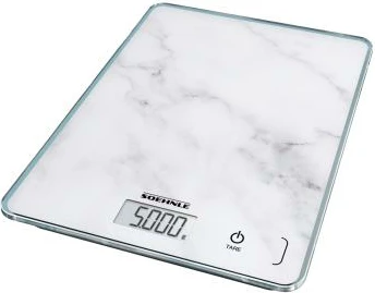 Peshore kuzhine, Soehnle Page Compact 300 Marble 5 kg, 61516, e bardhë