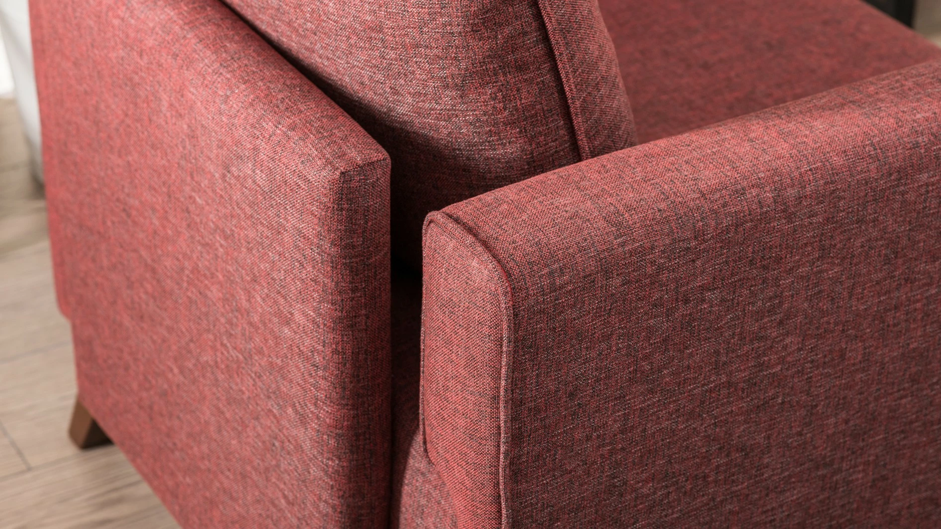 Fotel një vendësh Atelier del Sofa, Bella, ngjyrë e kuqe e errët