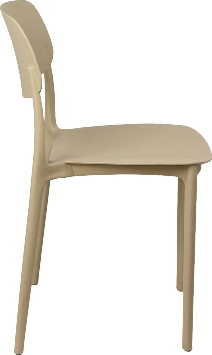 Karrige stackable Berdian, polipropilen, ngjyrë kapuçino, 38x49x79cm