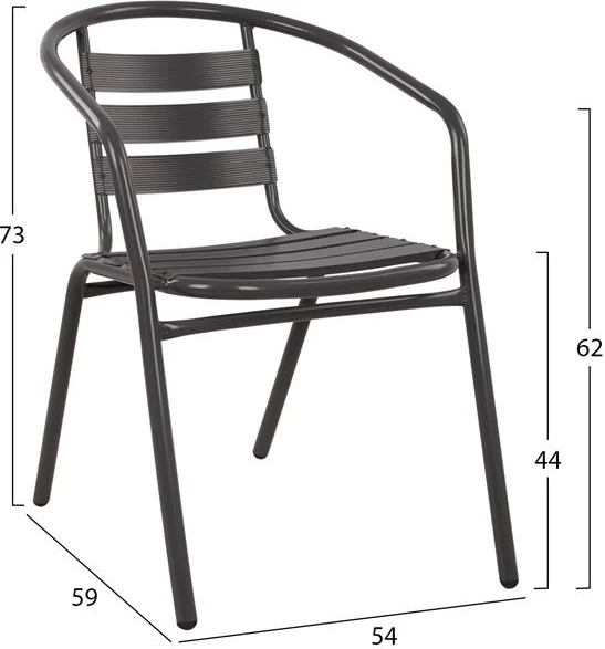 Set kopshti tavolinë Figo & karrige Laura FH10469, 3 pjesë