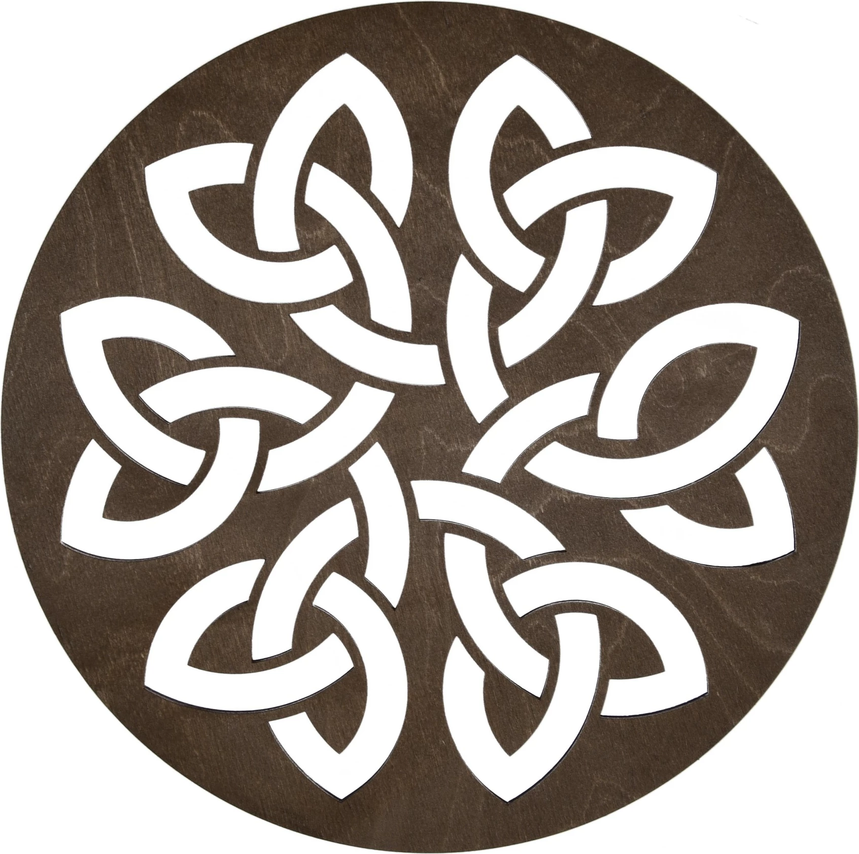 Set 4 copë mbështjellëse tavoline prej druri, ngjyrë wenge, Hermia, Lugh