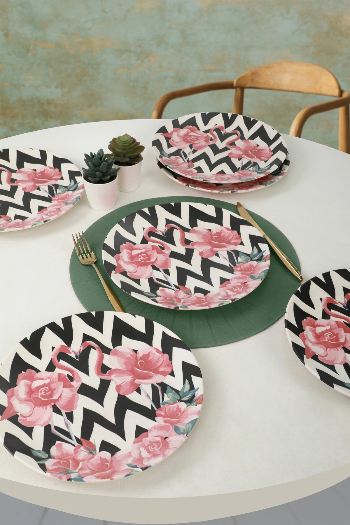 Set pjatash shërbimi (6 copë), Hermia Concept, ST040106F021AJ3D400MAS3T00