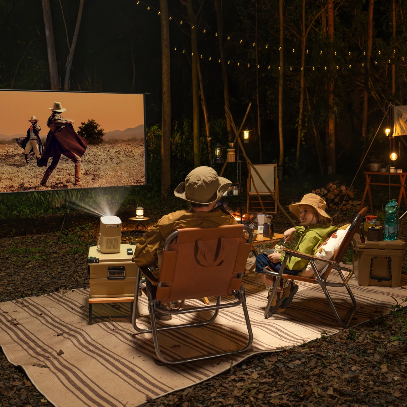 Projektor multimedia Yaber T2 Plus, Full HD 1080p, JBL Speakers, Google TV dongle, Bezhe