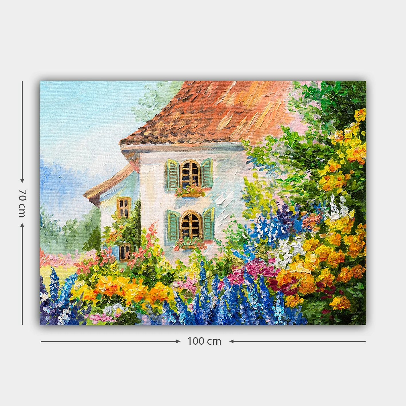 Pikturë dekorative në kanavacë, shumëngjyrëshe, 70x100cm, 410266006_70100