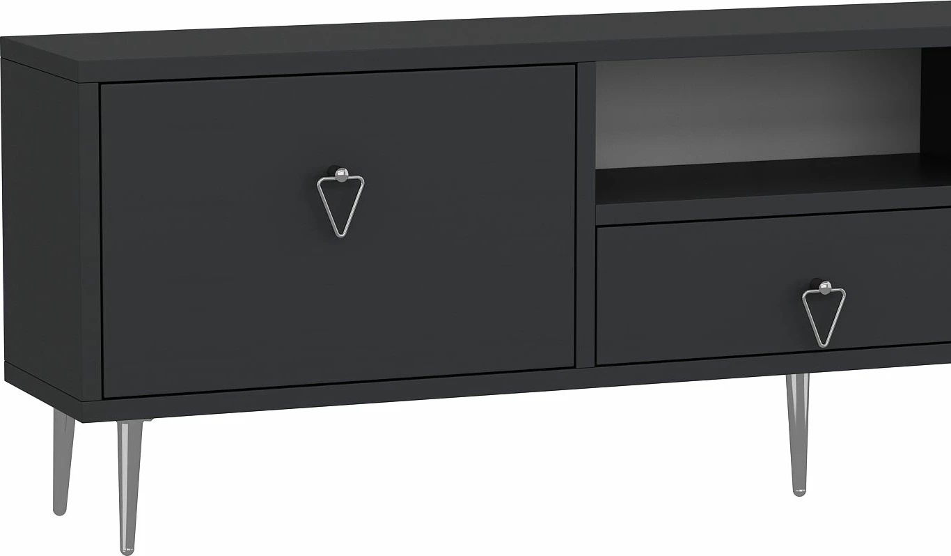 Komodë TV Skye Decor, anthracite, silver, 1306-DROP-1