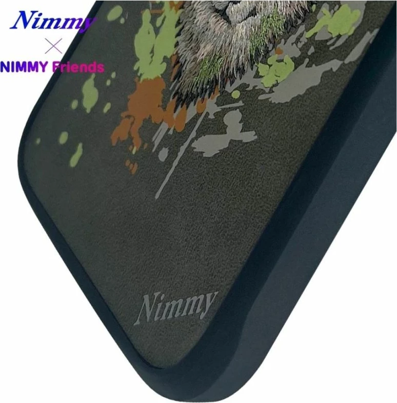Kapak MagSafe Nimmy Wilk për iPhone 16, gri e errët