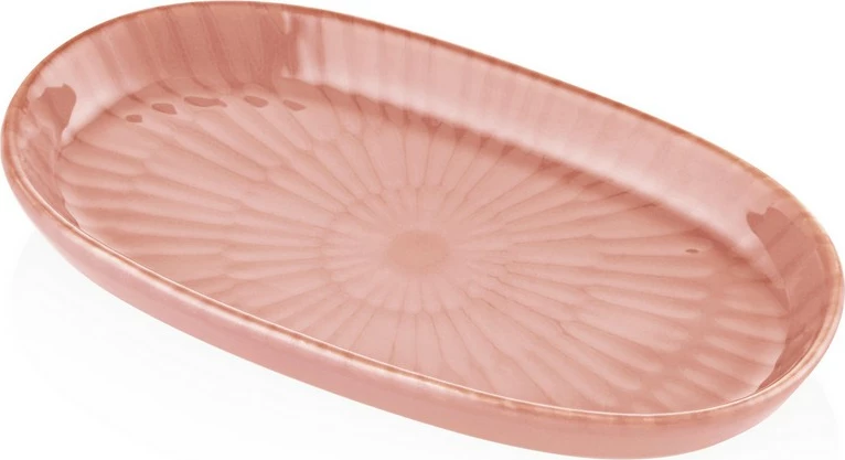 Pjatë servirëse Hermia NON0034, 10 x 17 x 4 cm, rozë