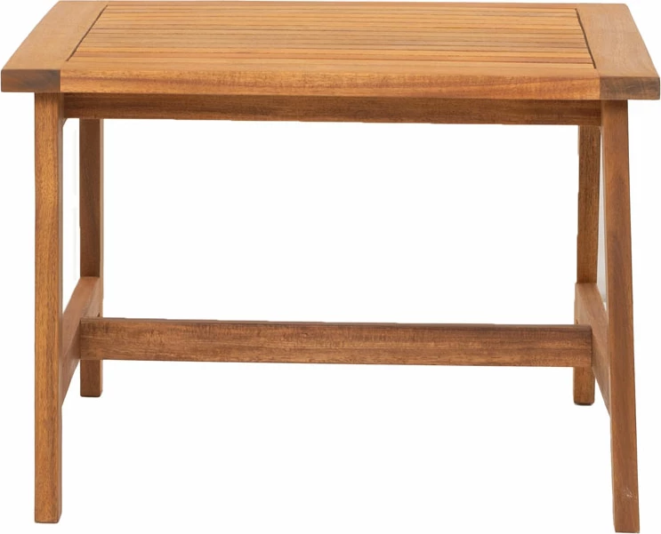 Tavolinë anësore Edgar, dru akacie natyral, 55x55x38