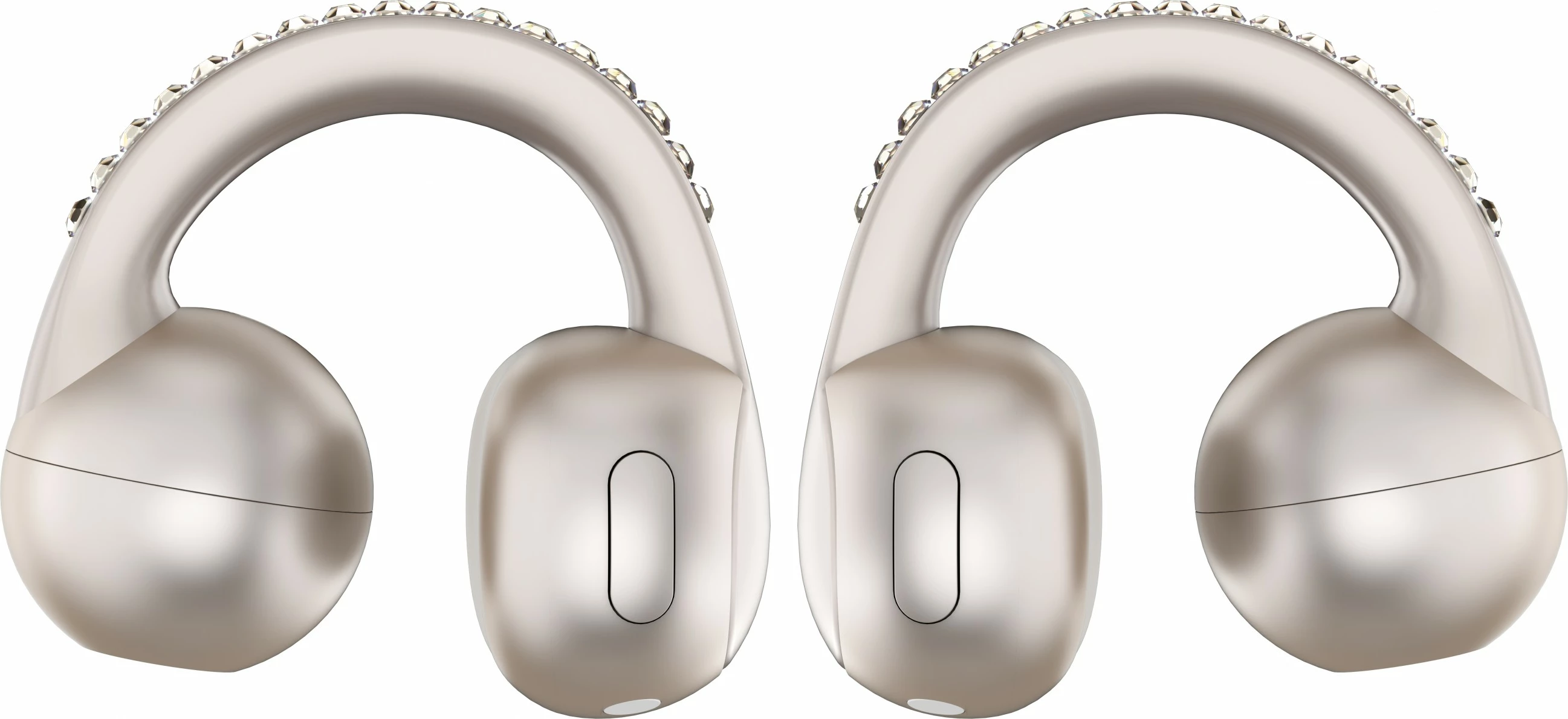 Kufje Motorola Moto Buds Loop by Swarovski, wireless, ANC, Dolby Atmos, beige