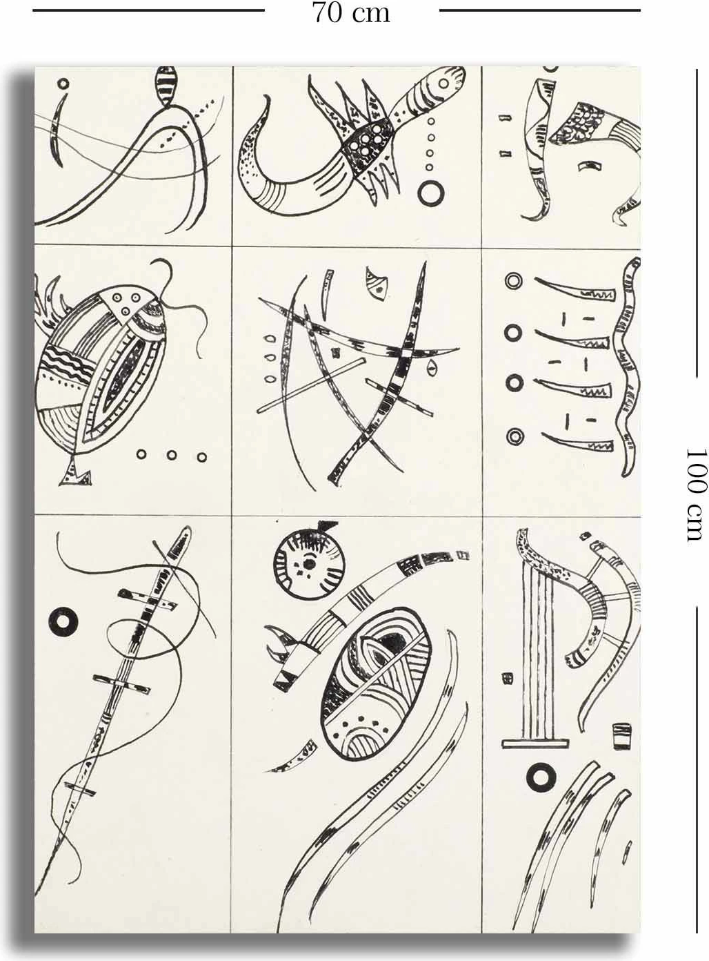 Pikturë dekorative në kanavacë Wallity, 70100KANDINSKY010
