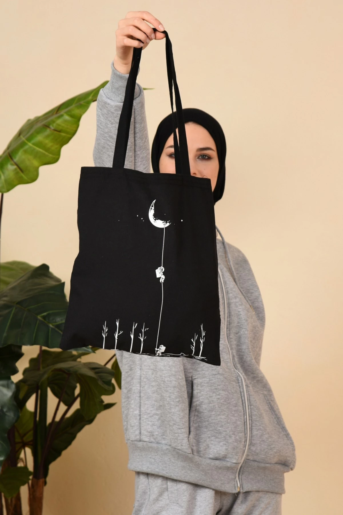 Çantë tote Pauldavis, ngjyrë e zezë, Zoozie Bags, 35x40cm