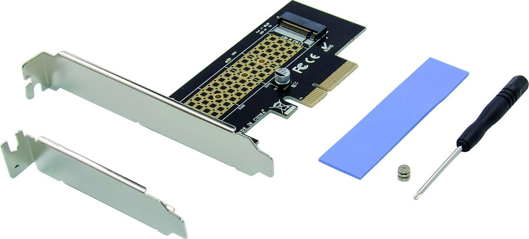 Kartë zgjerimi PCIe Conceptronic M.2 NVMe PCIe 3.0 x4, 32 Gbit/s, e zezë/inoks