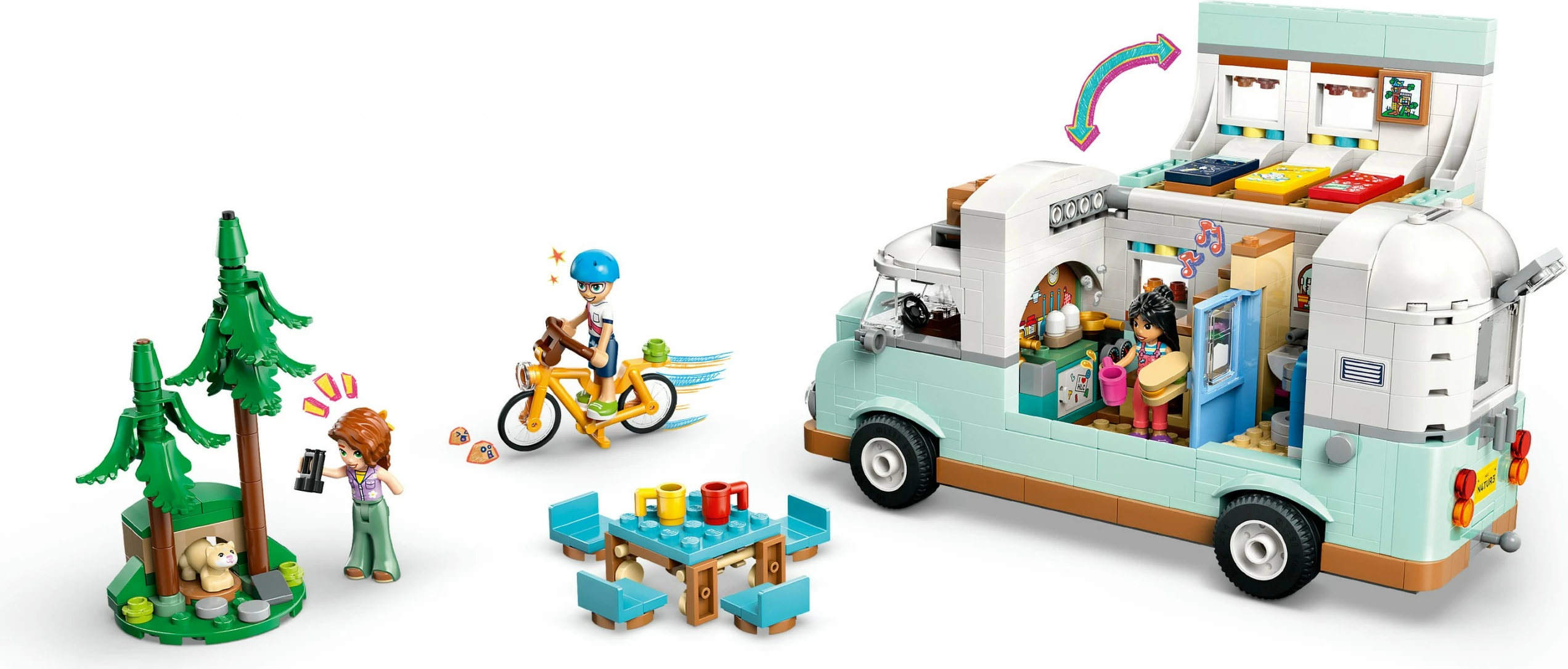 Set ndërtimi LEGO Friends 42663 Wohnmobil, 778 pjesë, multikolor