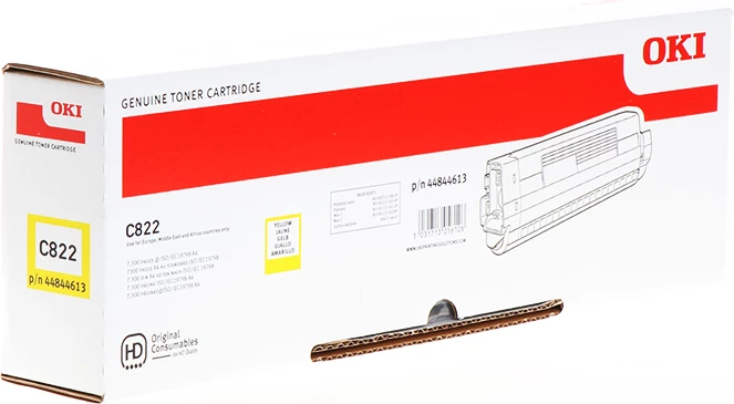 Toner, OKI 44844613, rendiment 7300 faqe, e verdhë