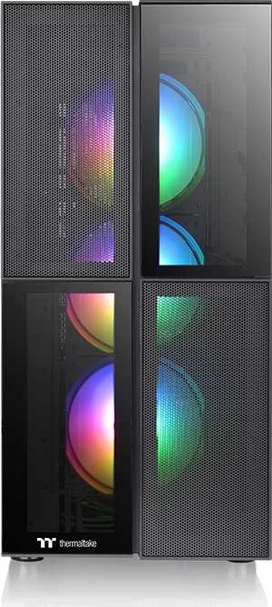 Kasë Thermaltake Versa T26 TG ARGB, Midi Tower, gaming, xham i temperuar, e zezë