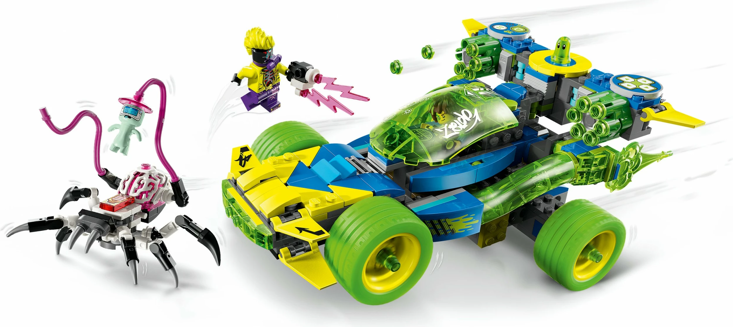 Set ndërtimi LEGO DREAMZzz 71491 Mateo me Z-Blob Action Rennwagen, 485 pjesë, multikolor