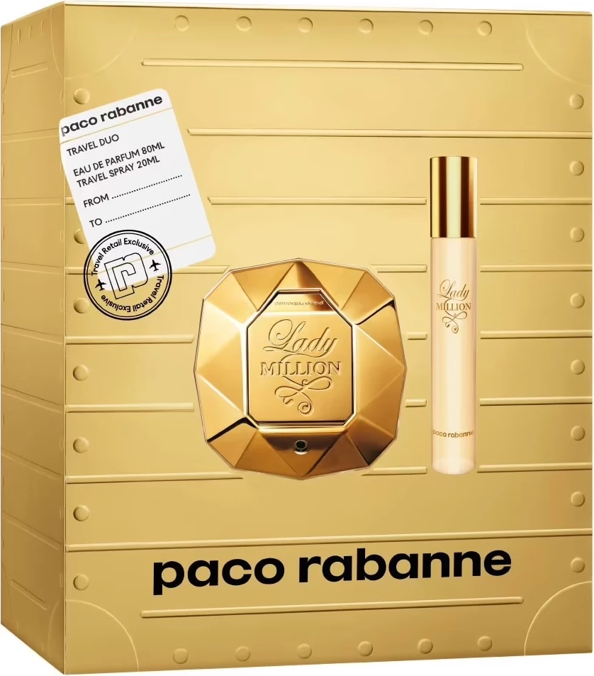 Eau de Parfum për femra Paco Rabanne Lady Million, 80ml + 20ml