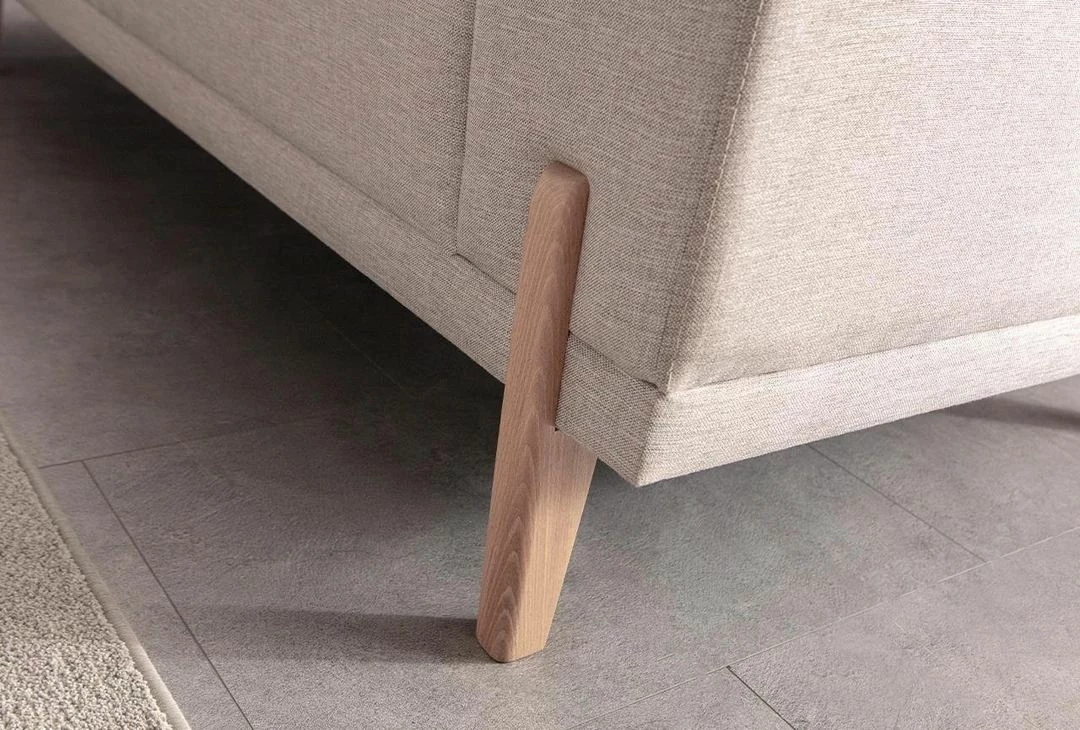 Kënd-sofë krevati Atelier del Sofa, mocha relax majtas, krem
