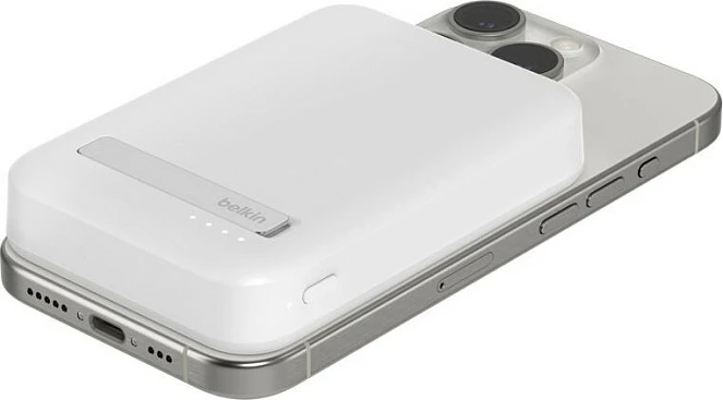 Power bank Belkin BoostCharge Pro 8000 mAh wireless i bardhë