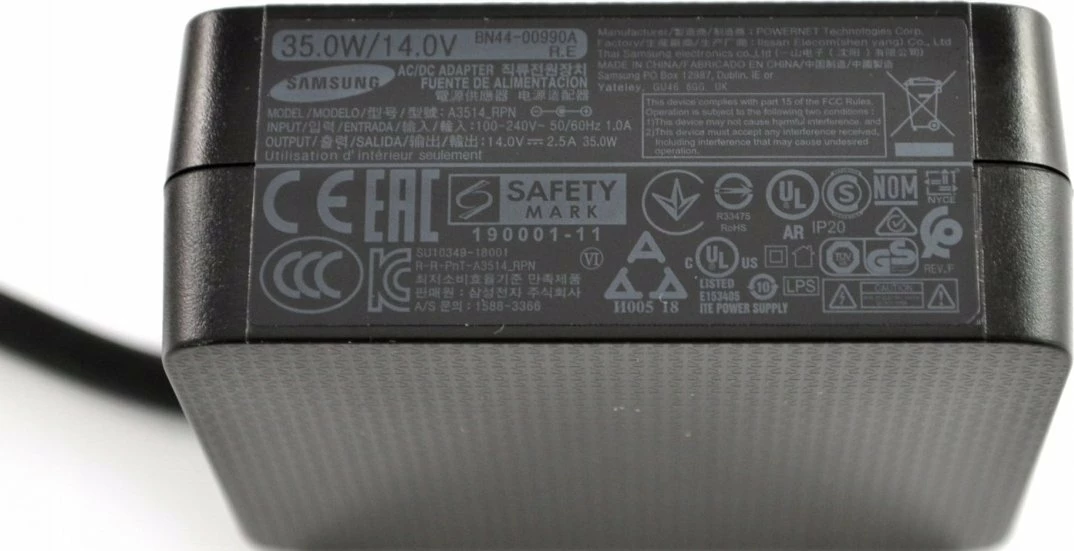 Adapter rryme Samsung BN44-00990A 35W 14V 2.5A, i zi, me kabllo