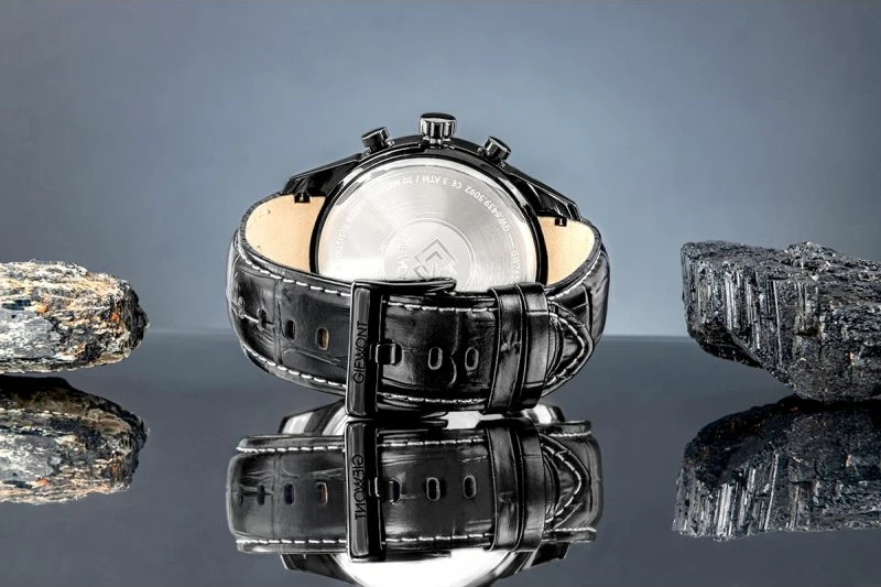 Orë dore meshkuj Giewont GW7650-A4, e zezë