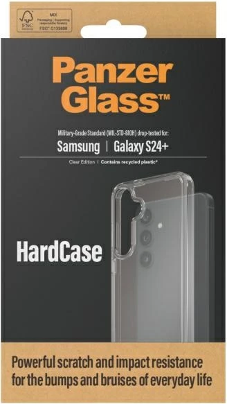 Mbështjellës PanzerGlass HardCase për Samsung Galaxy S24+, Transparent